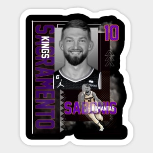 Sacramento Kings Domantas Sabonis 10 Sticker